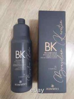 Ecosmetics Deluxe-Keratin Brazilian/Volume Reducer Progressiva Orgânica 1L/34 Oz