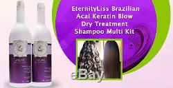 EternityLiss Brazilian Acai Keratin Blow Dry Treatment Shampoo Multi Kit