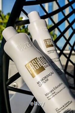 FASHION GOLD 500g/17.6oz Brazilian Keratin, Smoothing and Straightening System