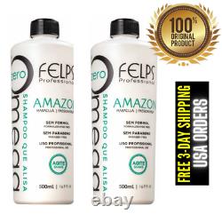 Felps Amazon Omega Zero Brazilian Progressive Keratin Treatment 1L (2x500ml)