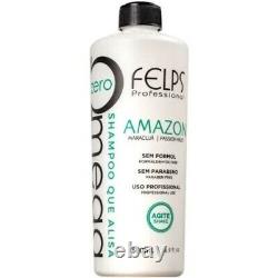 Felps Amazon Omega Zero Treatment Keratin Brazilian Progressive 16.9 Oz FROM USA