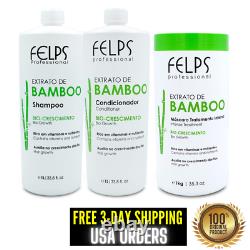 Felps Kit Bamboo Extract Complete Treatment Brazilian Keratin Hair Treatment