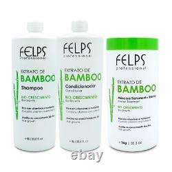 Felps Kit Bamboo Extract Complete Treatment Brazilian Keratin Hair Treatment