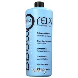 Felps Omega Zero Nanoplastia Sensitive Brazilian Keratin Hair Treatment 1L/34 oz
