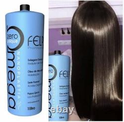 Felps Omega Zero Progressive Brush Brazilian Keratin Heir Treatment 34oz + BTOX