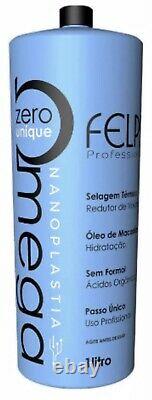 Felps Omega Zero Progressive Brush Brazilian Keratin Heir Treatment 34oz + BTOX