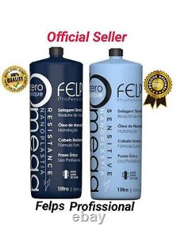 Felps Omega Zero Sensitive And Resistance Treatment Keratin Brazilian 1 LT 34 Oz