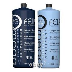 Felps Omega Zero Sensitive And Resistance Treatment Keratin Brazilian 1 LT 34 Oz