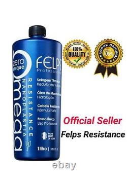 Felps Omega Zero resistance nanoplasty Treatment Keratin Brazilian 1 Liter 17 Oz