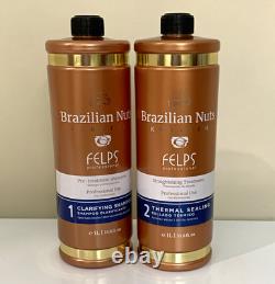Felps Professional Brazilian Nuts Keratin Step 1 Shampoo & Step 2 Sealing 1L