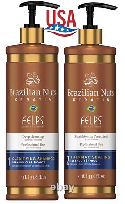 Felps Professional Brazilian Nuts Keratin Thermal Sealing Kit Frizz 1L/33.8oz