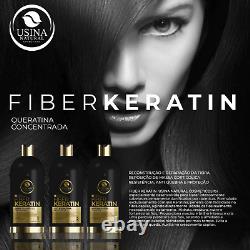 Fiber Keratin Brazilian 1L Hair Treatment & Straightening (free shipping)