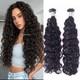 Flat Tip Hair Water Wave Remy Human Hair Extensions K Tip Keratin Fusion 100g