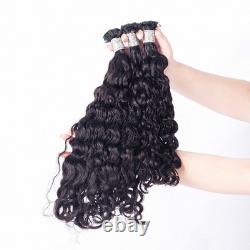 Flat Tip Hair Water Wave Remy Human Hair Extensions K Tip Keratin Fusion 100g