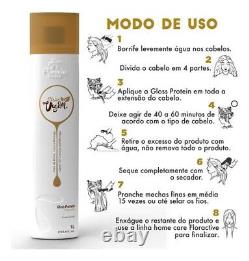 Floractive Flora Vegan Brazilian Gloss Protein Pro Hair Treatment 1L/33.8 fl. Oz