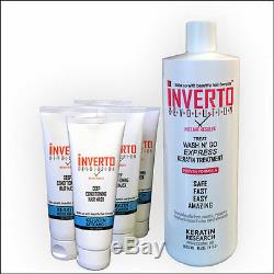Formaldehyde Free Complex Global Brazilian Keratin Hair Treatment 1000ml Inverto