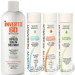 Formaldehyde-Free Inverto 60 1000ml Advanced Gel Keratin Hair Treatment XL SET