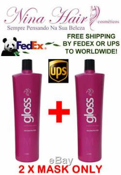 Fox Gloss Brazilian Keratin Treatment Hair 2 Lts. Mask Only. Free Shipping UPS