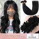 Fusion Nail U Tip Keratin Pre Bonded 100% Remy Human Hair Extensions Thick Glued