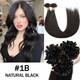 Fusion Pre Bonded Keratin Nail U-tips Real Remy Human Hair Extensions U Tip Glue