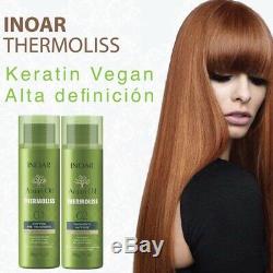 GENUINE Keratin Brazilian Inoar Argan Vegan 2 X 31.7 Oz/900g Hair Straightener