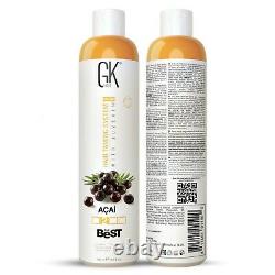 GK HAIR The Best ACAI 300ml Keratin Treatment Brazilian Blowout Straightening