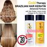 Gold Keratin Hair Straightener Treatment Set Damage Brazilian Blowout Dry Curly