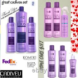 GREAT SET 2. Cadivéu Plastica dos Fios Straightener Brazilian Keratin Treatment