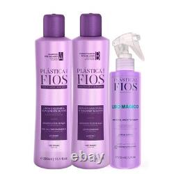GREAT SET 2. Cadivéu Plastica dos Fios Straightener Brazilian Keratin Treatment