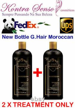 G Hair Inoar Moroccan Keratin Brazilian 2 X Treatment Only. Free Shipping By Ups