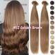 Glue Nail U Tip Real Remy Human Hair Extensions Keratin Fusion Full Head 150g