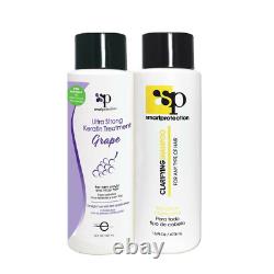 Grape Strong Keratin Brazilian Treatment with Clarifying Shampoo Infinito Colors