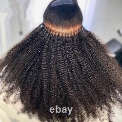 HAPPY&CC Kinky Curly 3C 4A Brazilian I Tip Hair Extensions 100% Keratin 18inch