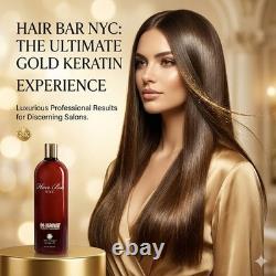 Hair Bar NYC 24 Karat Brazilian Keratin Treatment Collagen Argan Oil 32oz 948ml