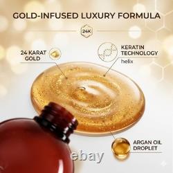 Hair Bar NYC 24 Karat Brazilian Keratin Treatment Collagen Argan Oil 32oz 948ml