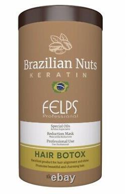Hair Botox Treatment Brazilian Hair Mask Restoration Deep Hydration 1kg Felps