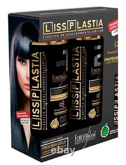 Hair Brazilan Keratin Treatment Lisoplasty by Forever Liss Straightening 3 itens