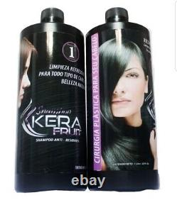 Hair surgery Kera-Fruit Hair Straightner Brazilian cera fría gold diamond marroq