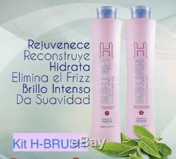 Honma Tokyo H-Brush Keratin Brazilian Hair treatment 2x 1L Straightening