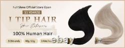 Human Hair Extensions Pre Bonded Straight Remy Hair Stick Tip Keratin Hair Women