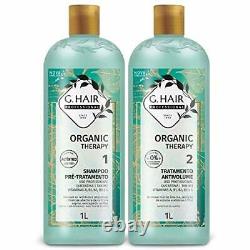 INOAR Brazilian Keratin Straightening Treatment Organic -Therapy G-Hair 1 Liter