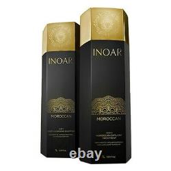 INOAR Brazilian Moroccan Keratin Keratin and Shampoo, Hair Straightening