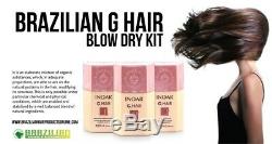 INOAR G-Hair Brazilian Keratin Treatment Blow Dry Hair Straightening FULL KIT