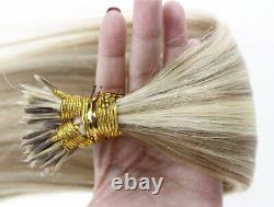 I Tip Hair Extensions Pre Bonded Stick Tip Keratin Remy Human Hair Thick 1g/s 9A