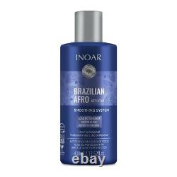 Inoar 400ml brazilian afro keratin vegan hair smoothing treatment