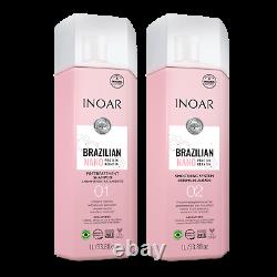 Inoar Brazilian Nano Protein Keratin (Shampoo + Treatment) Kit 2L