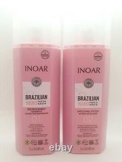 Inoar Brazilian Nano Protein Keratin (Shampoo + Treatment) Kit 2L