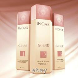 Inoar, G. Hair, 3 x 1L Hair Treatment Brazilian Keratin Cirugia Capilar Surgery