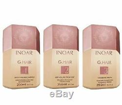 Inoar G. Hair Brazilian Keratin Blow Dry Treatment Kit Options Original