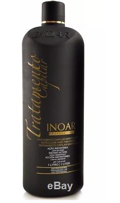 Inoar Moroccan Brazilian Keratin blow dry 1 LITER to straighten Hair Kit 1 LITER